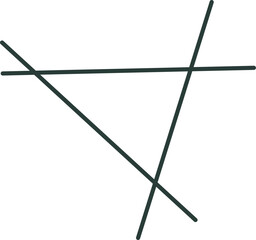 Atomic Star Mid Century Outline