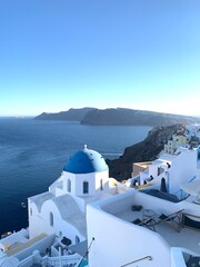 Obraz premium scenic santorini