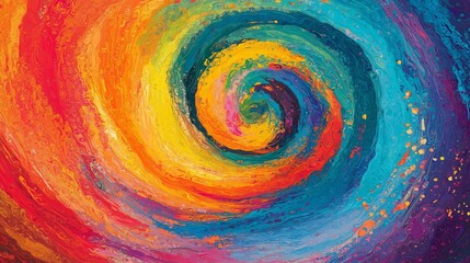 Colorful Abstract Swirl Background
