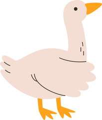 Cute Goose Giving Hand