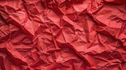 Diagonal-patterned crinkled red paper