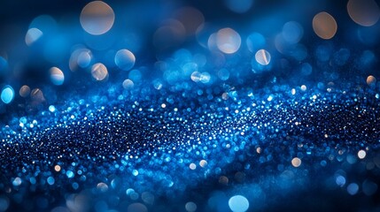 Refined Blue Glitter Paper Texture: Adding Sparkling Blue Effects to Your Design Projects, Perfect for Elegant and High-End Visual Presentations with Glittering Texture Generative AI