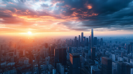 Fototapeta premium 都市の風景や高層ビル