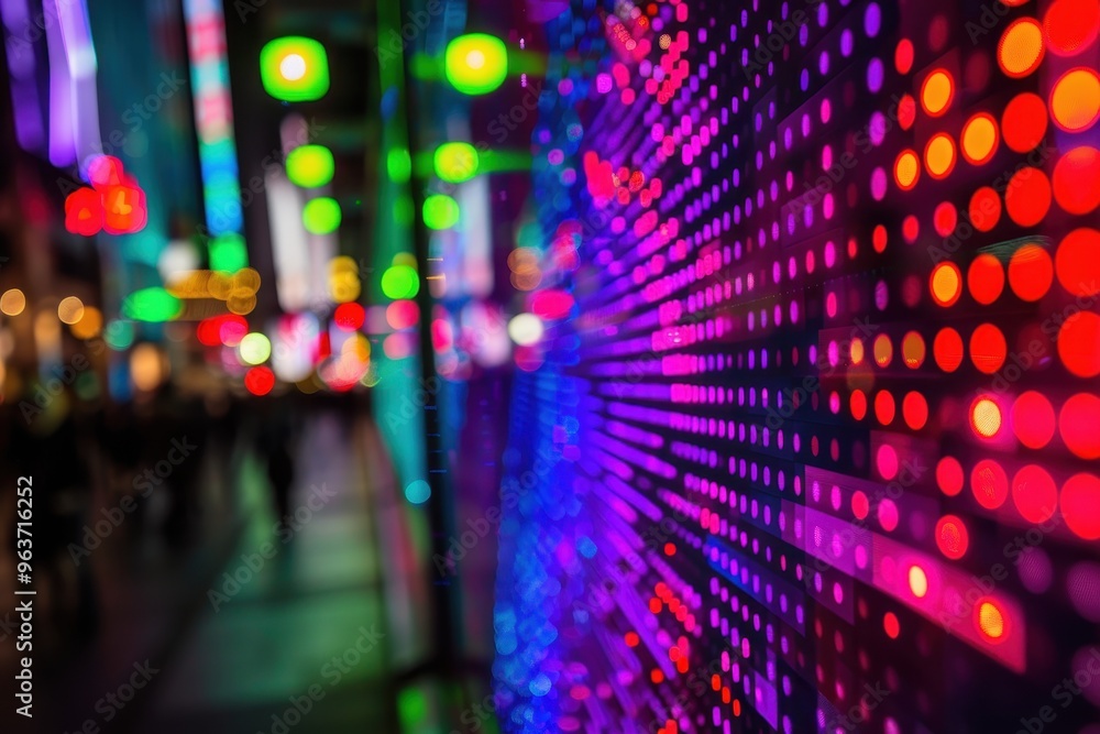 Fototapete vibrant stock market data visualization with colorful graphs and charts depicting financial trends a