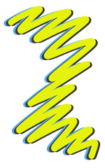Icon thunder zig zag abstract