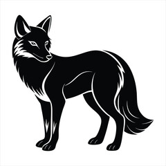 fox silhouette vector