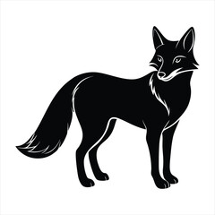 fox silhouette vector