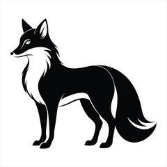 fox silhouette vector