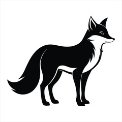 fox silhouette vector