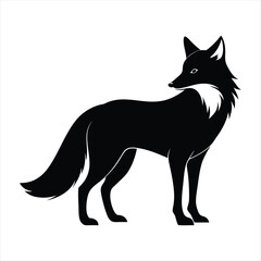 fox silhouette vector