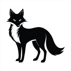 fox silhouette vector