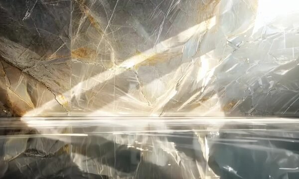 Smooth polished marble with veins, Video