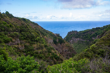 View of the west coast of Maui. Area of Olowalu, Hawaii