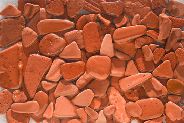 pebbles, stone, pebble, background, brick, sea, gravel, beach, smooth, orange, texture, abstract,...