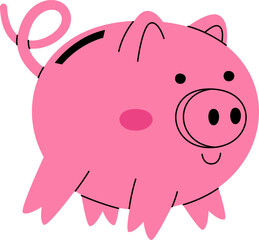 Piggy Bank Coin Container