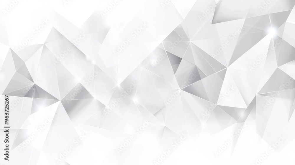 Poster Abstract White Geometric Background