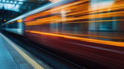 Motion Blur of a Train in Transit