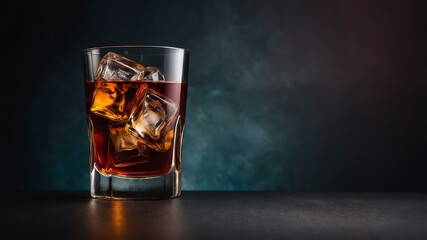 bourbon cocktail/alcoholic drink isolated in aesthetic background