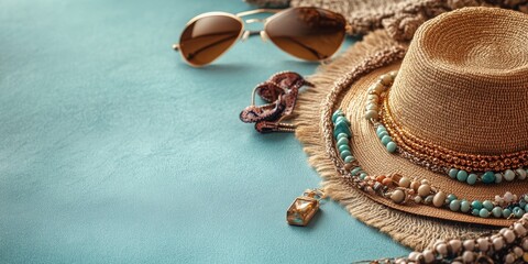 Display of Stylish Fashion Accessories on a Table