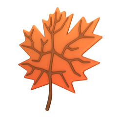 3D Icon Maple leaf