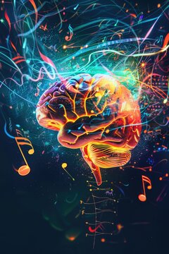 A creative representation of ideas and inspiration flowing from the mind