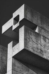 Fototapeta premium Old factory or warehouse with cracked walls and rusty equipment