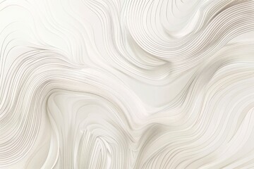 A close-up shot of a white wall with wavy lines, suitable for use in minimalist interior design or as a subtle background texture