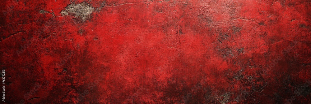Poster this artwork features an intriguing abstract texture made from scratched layers of bright red paint,