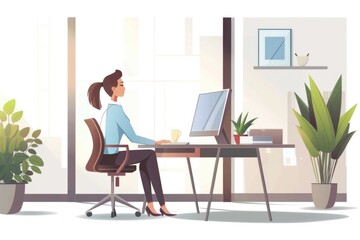 A person sitting at a desk working on a laptop, possible office or home setting