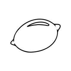 hand drawing of a lemon