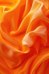 Fototapeta premium A detailed view of vibrant orange fabric texture