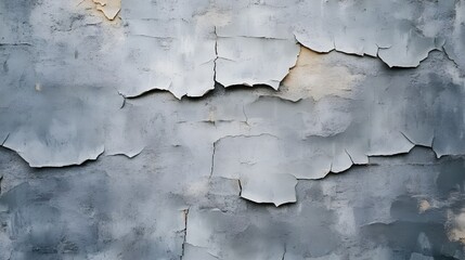 Obraz premium Peeling Gray Paint on Wall Texture.