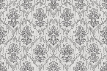 Sashiko is a type of traditional Japanese embroidery or stitching used for the decorative and functional reinforcement of cloth and clothing.Ethnic pattern, Ogee, Geometric style, Seamless textile.