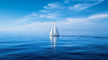 Obraz premium Sailboat on the Ocean.