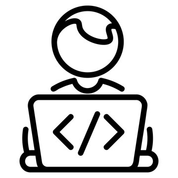 Programmer line style icon