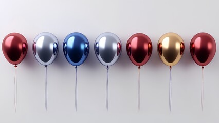 Elegant Metallic Balloons: Perfect for Celebrations and Events