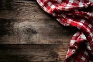 Fototapeta premium red ribbon on table