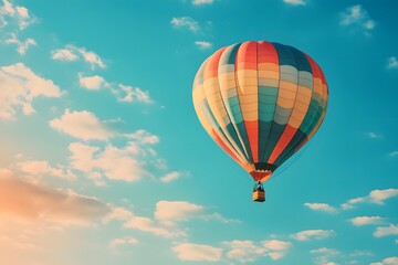 Fototapeta premium hot air balloon in flight