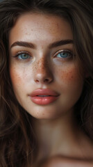 Fototapeta premium Portrait of Beautiful Women, Skincare Model