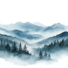 Obraz premium Misty Mountains