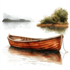 Obraz premium Rowboat on Lake
