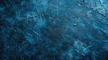 Naklejka premium Textured blue abstract background with cracks and distress