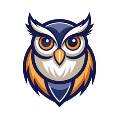 vector beautiful owl logo design