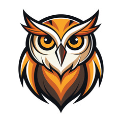vector beautiful owl logo design