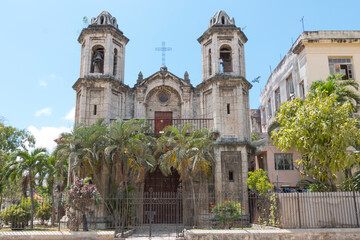 Cuba, Havana. old Havana, Habana Vieja, near Plaza da Armas, church. 2016-04-05