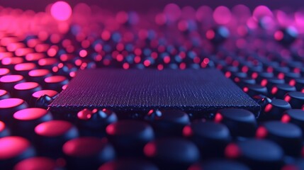 Fototapeta premium A close up of a black square with a red background