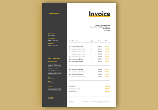 Invoice Payment Layout