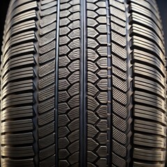 All‑Season Tire Tread Pattern with High‑Detail Rubber Texture