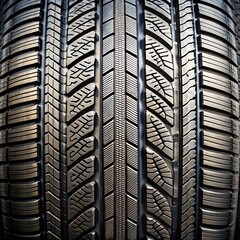Premium Symmetric Tire Tread Close‑Up, Reinforced Grip Design