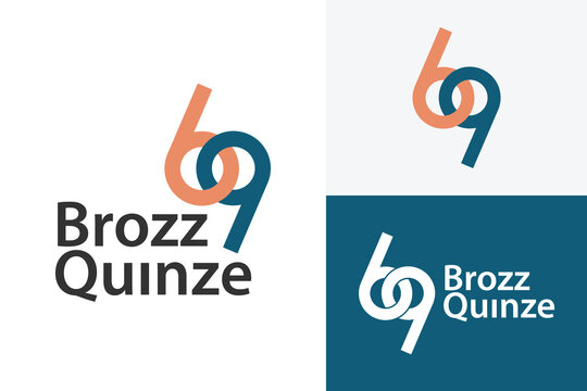 Logo ready elegant simple creative brand identity company corporate cafe fashion food initial B Q letter word  mark sign modern line 6 9